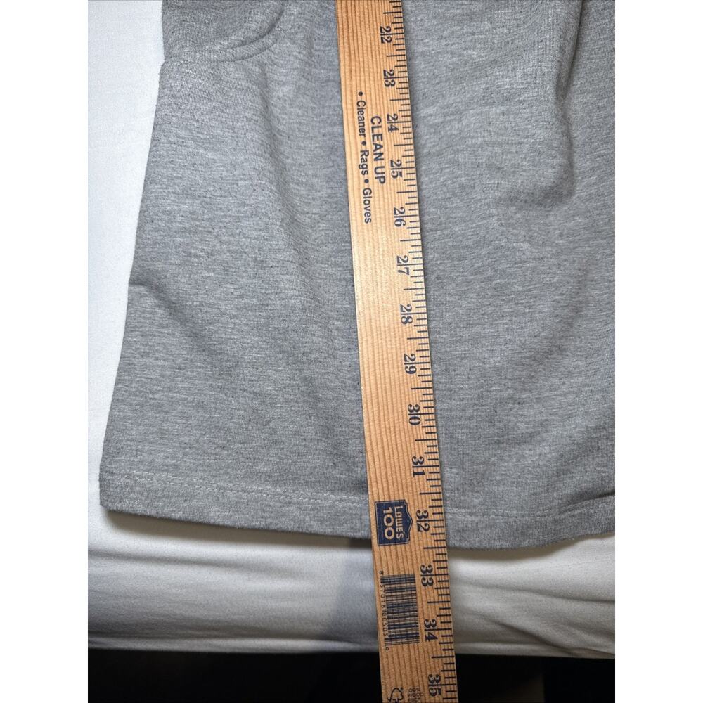 Sahalie Heather Gray Pleated Stretch Button Jacket Coat Pockets Womens Size XL - Picture 7 of 13